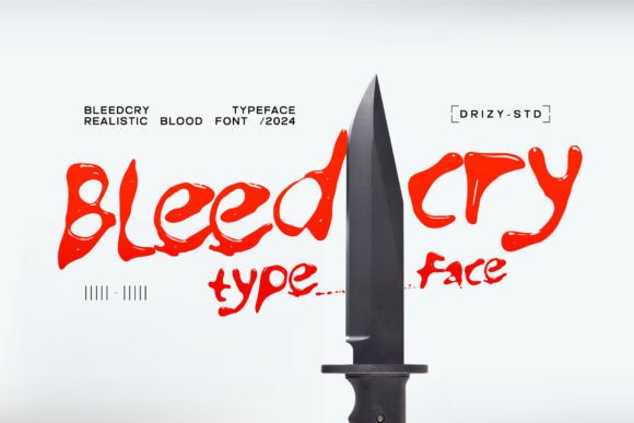 Bleedcry Font: Noir Style for Digital Campaigns