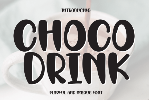 Choco Drink Font: Sweetening Editorial Design