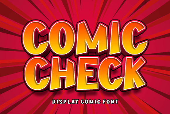 Comic Check Font: Playful Display Type for Digital Campaigns