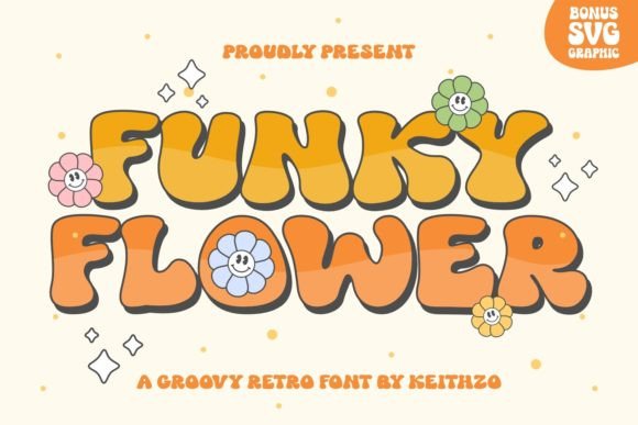Funky Flower: A Joyful Display Font for Editorial Design
