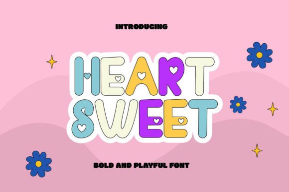 Heart Sweet Font: Whimsical Display Type for Crafters