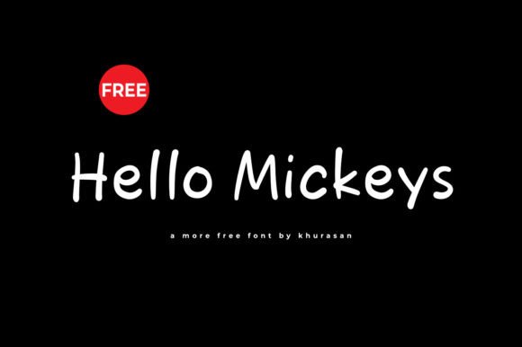 Hello Mickeys: A Modern Handwritten Font for Creative Web Design