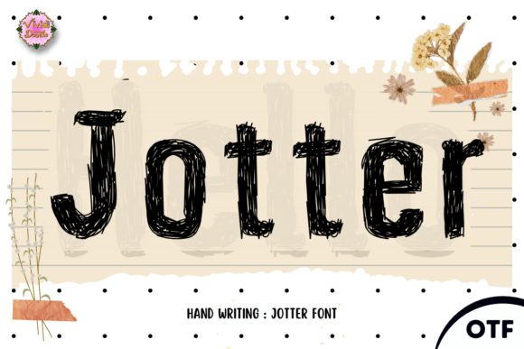 Jotter Font: Artistic Display Type for Makers