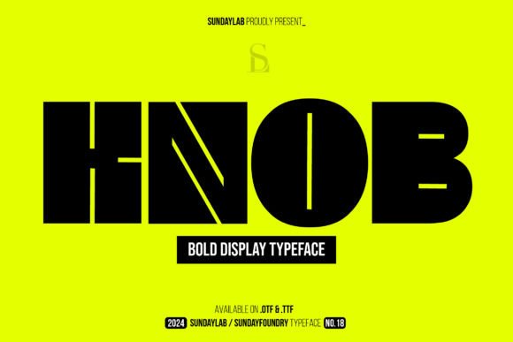 Knob Font: Bold Display Typography for Web Design