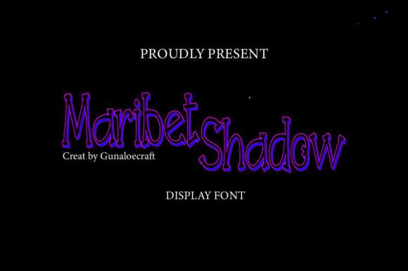 Maribet Shadow Font: Handwritten Charm for Makers