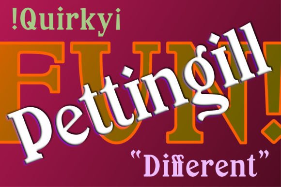 Pettingill Font: Whimsical Display Typography for Web Design