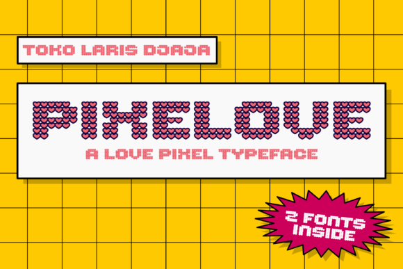Pixelove Font: Retro Branding for Small Business