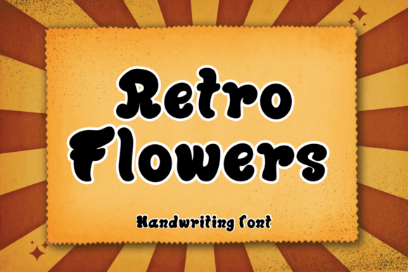 Retro Flowers: A Whimsical Typeface for Charming Editorial Design