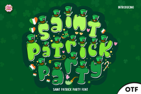 Saint Patrick Party Font for Festive Maker Projects