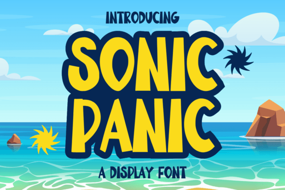 Sonic Panic Font: A Bold Display Typeface for Web Design