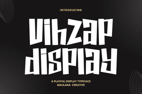 Vihzap: A Designer’s Take on This Display Font