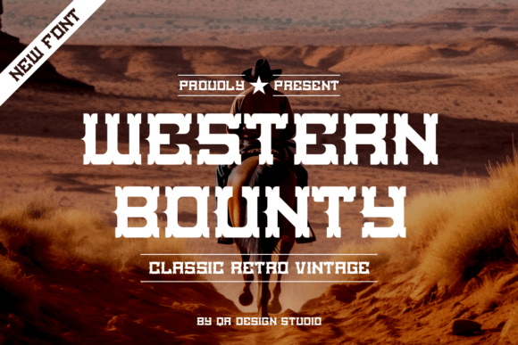 Western Bounty: A Rugged Display Font for Bold Marketing Visuals