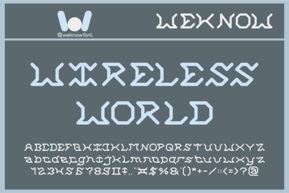 Wireless World: A Futuristic Display Font for Modern Web Design